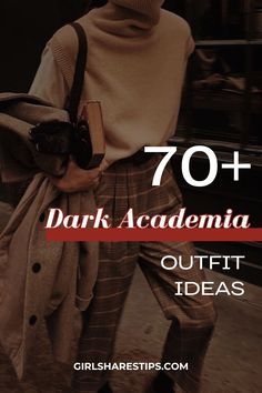 Discover 70+ stunning dark academia outfits perfect for spring, summer, fall, and winter. Dress to impress with trendy, cozy, stylish, and elegant looks. From cute and casual to effortlessly chic and old money classy, find the perfect style for school, work, date night, or holiday. Ideal for Thanksgiving, rainy days, and cold weather. Embrace a neutral, minimalist aesthetic with a capsule wardrobe that is simple, easy, and perfect for the modern female. Vintage Minimalist Outfits, Dark Academia Winter Aesthetic, Rainy Day Outfit For Work Fall, Fall Rainy Day Outfits Work, Fall Sunday Outfits, Vintage Dark Academia Outfit, Dark Academia Capsule Wardrobe, Summer Fall Transition Outfit, Vintage Academia Aesthetic