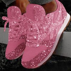 Women's Flats With Lace-up Dance Shoes (053252423) - JJ's House Spring Glitter Lace-up Sneakers, Casual Glitter Sneakers For Summer, Trendy Party Sneakers With Synthetic Material, Low-top Party Sneakers With Laces, Low-top Sneakers For Spring Parties, Spring Party Slip-on Sneakers, Spring Party Low-top Sneakers, Party Sneakers With Round Toe And Laces, Trendy Party Sneakers With Laces