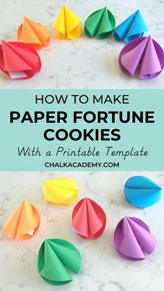 how to make paper fortune cookies with a printable template and freebien com