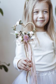 Boho Ribbon, Flower Wand, Wand Magic, Flower Girl Wand, Princess Wands, Ribbon Wands, Flower Girl Bouquet, Wedding Crafts