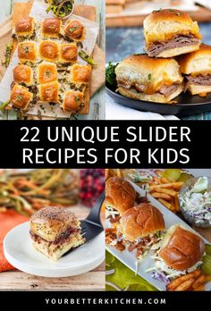 the ultimate collection of unique slider recipes for kids