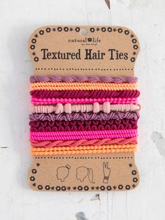 We love these Textured Hair Ties! They come as a set of 10, each one featuring different textures and colors that look so fun in your hair… we also like mixing & matching them with our other hair accessories! They’re even cute enough to wear on your wrist! Rolling Tote Bag, Cute Stockings, Hair Accessories Boho, Cool Ties, Boho Accessories, Boho Hairstyles, Natural Life, Tie Set