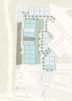 the site plan for an apartment complex