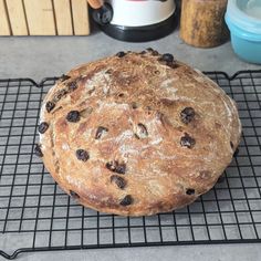 No Knead Cinnamon Raisin Bread