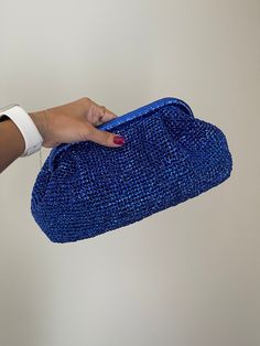 I knitted this eye-catching crochet bag with metallic raffia yarn. Shiny Yarn Evening Bags are a unique piece that you can always use. -It is quite wide inside. You can carry all your belongings. -It is lined. -25cm hidden scholarship -Width 30cm, height 15cm -Weight 250gr. Hand Knitted Pouch Bag As A Gift, Handwoven Party Pouch Bag, Handwoven Clutch Bag For Party, Evening Crochet Pouch Bag, Handwoven Pouch Evening Bag For Party, Handwoven Pouch Clutch For Party, Handwoven Party Pouch Clutch, Woven Pouch Evening Bag, Crochet Pouch Evening Bag