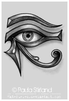 an eye with the egyptian symbol on it