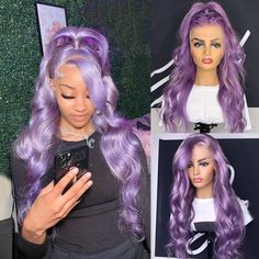 Light Purple Colored Wigs For Women Human Hair 13X4 HD Transparent Lace Front Wig Brazilian Remy Glueless Hair Wigs PrepluckedMaterial: 100% Remy Human HairLace Color : Transparent Lace 13x4 Lace Front Wig Can Part AnywhereCap Size:Transparent (22.5inch) Lace Color: TransparentThe cap has 4 combs (top, both sides and back) and straps inside!It can help you fixed on the head! Strong elasticity, Good air permeability!28 Inch Light Pink Colored Body Wave Wigs for Women 13x4 Brazilian Virgin Human H Purple Wigs Black Women, Color Lace Front Wigs, 13x4 Lace Front Wig, Light Purple Color, Hair Light, Purple Wig, Remy Hair Wigs, Brazilian Remy Hair, Human Wigs