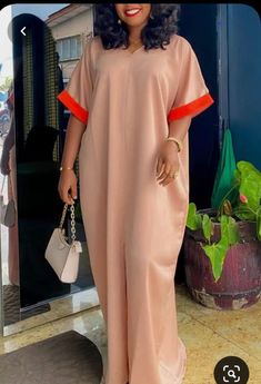 Materials Gown Style, Simple Dress Styles, Boubou Styles For Women, Kaftan Designs, African Fashion Traditional