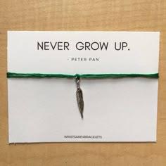 Make A Wish and Fly to Never Land With This Peter Pan Inspired Bracelet Peter Pan Jewelry, Peter Pan Costume Kids, Peter Pan Wedding, Peter Pan Outfit, Pan Bracelet, Peter Pan 2003, Peter Pan Movie, New Adventure Quotes, Peter Pan Quotes