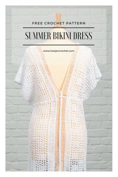 Crochet Bathing Suit Cover, Summer Crochet Patterns Free, Easy Crochet Slippers, Fillet Crochet Patterns, Crochet Bathing Suits, Gorgeous Crochet, Crochet Summer Dresses, Summer Dress Patterns, Crochet Ladies Tops