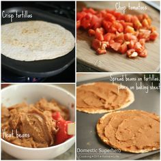 the steps to making tortillas are shown