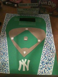 a paper model of a new york yankees baseball field