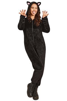 PRICES MAY VARY. Tips - The package of this Animal costume Includes 1 x onesie, other accessories not included. Size Guideline: XS US(0-2), S US(4-6), M US(8-10), L US(12-14), XL US(16-18), XXL US(18-20). Please refer to the size chart carefully before ordering. Get into the spooky spirit with this soft hooded animal costume. The easy-to-use zipper adds convenience, making it perfect for Halloween parties and trick-or-treating fun! Elevate your Halloween look with this animal hooded zip costume Pyjamas Onesie, Adult Onesie Pajamas, Fall Fashion Skirts, Comfy Jumpsuits, Pyjamas Womens, Adult Pajamas, Onesie Pajamas, Fashion Skirts, One Piece Pajamas