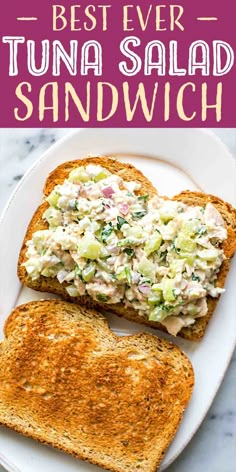 Best Tuna Salad Recipe Sandwiches, Tuna Fish Sandwich, Seafood Sandwiches, Cold Sandwiches, Gourmet Sandwiches