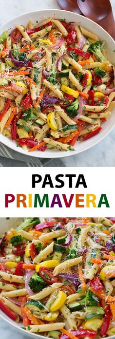 pasta prima prima veggie salad in a white bowl