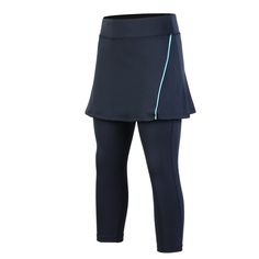 PRICES MAY VARY. 3/4 Legging+ Black Skirt with Blue Clip: Non-see through skirts covers hip and keep security. Two pockets on the leggings are easy for object putting Support a 1cm elastic waistband with hemline sewn across the skirt for the same elimination of muffin top effect. High waist controls tummy and looks elegant, stay confident Material 90% polyester, 10% spandex of tennis Leggings ,Solid stretching leggings keep soft. Versatile in function, this active wearing style will keep you loo Cheer Leading, Fitness Dance, Training Workouts, Yoga Legging, Running Yoga, Wearing Style, Skirts Women, Women Yoga, Golf Skirts