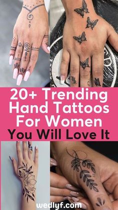 the top 20 trending hand tattoos for women you will love it