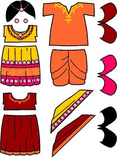 an image of paper doll clothes