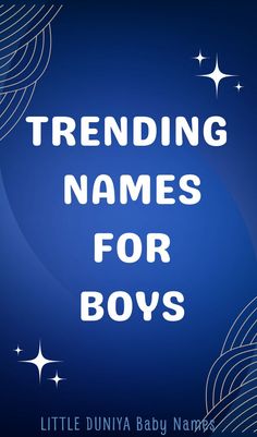 Discover the hottest and most trending names for boys! 🌟 From timeless classics to modern favorites, this list has it all. Perfect for parents-to-be looking for the perfect name. 👶✨ #BabyNames #TrendingBoysNames