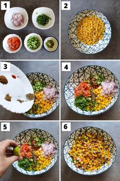 steps to make mexican corn salad in a bowl