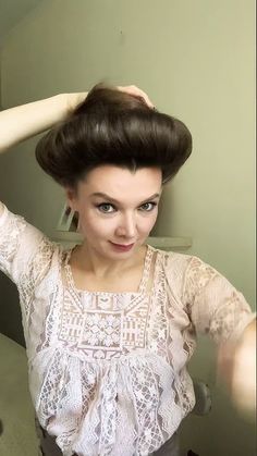 Edwardian Hair Styles, Victorian Era Hairstyles Tutorials, Edwardian Hairstyles Tutorial, Early 1900s Hairstyles, 1930s Updo, 1912 Hairstyles, Victorian Hairstyles Tutorial, 1900 Hairstyles, Apostolic Hairstyles Easy