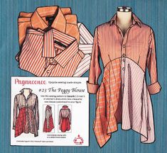 an old fashion dress and shirt sewing pattern