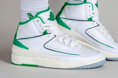 Take a Look at the Air Jordan 2 in "Lucky Green" | Hypebeast Jordan 2 Green, Lucky Green Outfit, Jordan 2s, Jordan Retro 2, Air Jordan 2, 2023 Vision, Lucky Green, February 2023, Jordan 2