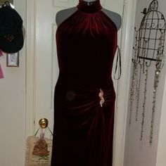 Reposhing This Item I Purchased From @Diveswithpugs. Loved It, But Ready To Rotate For Something New. Questions? Leave A Comment Below! Ruched Gown, Tadashi Shoji Dresses, Tadashi Shoji, Stretch Velvet, Xl Dress, Something New, Velvet, Womens Dresses, Red