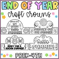 the end of year craft grows poster