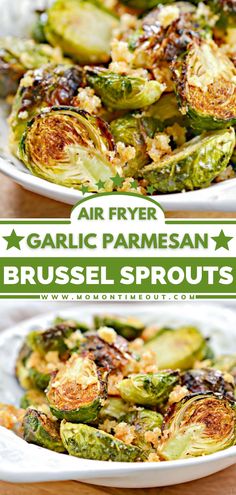 AIR FRYER BRUSSEL SPROUTS WITH GARLIC AND PARMESAN Parmesan Crusted Brussel Sprouts, Crusted Brussel Sprouts, Air Fryer Recipes Brussel Sprouts, Air Fryer Brussel Sprouts, Garlic Brussel Sprouts, Sauteed Asparagus, Recipes Asparagus, Asparagus Recipes Oven, Best Asparagus Recipe