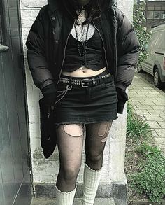 Alt Outfits, Goth Y2k, Estilo Punk, New Rock, Gothic Outfits, Goth Outfits