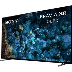 the sony bravia xr oleed tv is shown in front of a white background