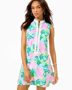 Sleeveless Wrap Dress, Sleeveless Rompers, Romper Dress, Classic Dress, Lilly Pulitzer Dress, Rompers Women, High Collar