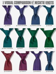 Different Types of Tie Knots, and the Occasion for Each – Beau Brummell for Men Different Tie Knots, Different Types Of Ties, Tie Pattern Free, Necktie Knots, Men With Street Style