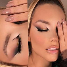 2023 Trendy Makeup, Trendy Eye Makeup 2023, Classy Acrylic Nails Almond, Club Makeup Looks, Night Makeup Looks, Soft Glam Eyeshadow, Prom Eyes, Makeup 2023, Glam Eyeshadow