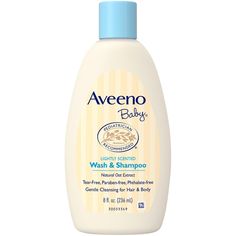 Pediatrician Recommended. Natural Oat Extract. Tear Free, Paraben Free, Phthalate Free. Gentle Cleansing for Hair & Body. Dye Free. No Steroids. Hypoallergenic. Aveeno baby wash & shampoo contains natural oat extract blends into a rich lathering cleanser that cleans without drying because it is soap- free and hypoallergenic. This tear-free formula can be used on skin and hair for gentle cleansing that rinses clean with a soft, fresh fragrance. Aveeno baby wash & shampoo is even gentl Baby Hair Growth, Baby Body Wash, Aveeno Baby, Best Lotion, Fresh Fragrance, Baby Shampoo, Best Soap, Dry Sensitive Skin, Best Shampoos