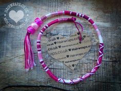 Pink Hair Wrap, Braid Wrap, Frendship Bracelets, Pink Paradise, Hair Jewellery