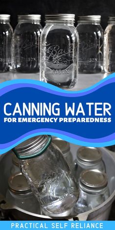 How To Can Water, Emergency Prep Closet, Water Storage Ideas Home, Water Storage Ideas, Water Flavor Packets Storage, Canning Station, What Can Be Water Bath Canned, Water Prepping Emergency Preparedness