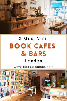 book cafe and bars london pin Bookstore Cafe Aesthetic, Book Cafes, London Bookstore, Bookshop Café, Bars In London, London England Travel, Literary Travel, Bookstore Cafe, Book Bar