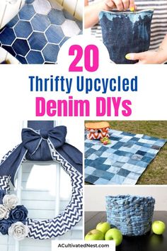 20 thrifty upcycled denim diys that are easy and fun to make