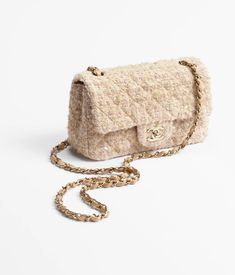 Classic - Handbags | CHANEL Chanel Tweed Bag, Tweed Bag, Chanel Watch, Cotton Handbag, Mini Classic, Jewelry Advice, Fashion Chanel, Chanel Collection, Chanel Official