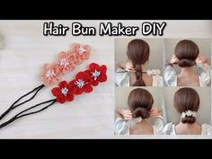 Bun Maker Tutorial, Bun For Medium Hair, Diy Hair Bun Maker, Space Bun Hairstyle, Magic Headband, Diy Hair Bun, Neat Bun, Easy Hair Bun, Hair Bun Tool