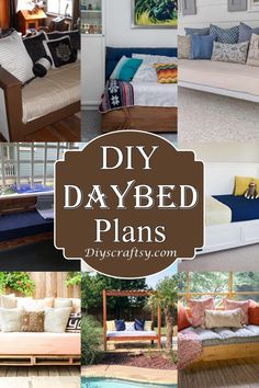 diy daybed plans are easy to make and can be used as a couch or bed