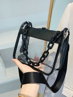 Picknick Snacks, Transparent Purse, Concert Bags, Ethereal Elegance, Clear Handbags, Clear Purses, Transparent Bag, Shoulder Chain