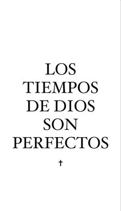 the cover of los tempos de dios son perfectos, with an image of