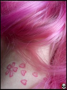 Cherry Blossom <3 Cherry Blossom Hair, Nape Tattoo, Hair Dye Colors