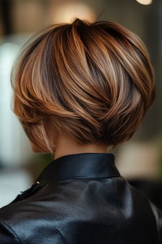 🔥 25 hottest short stacked bob haircuts to try this year! Add volume and style with these bold, trendy cuts. 💇‍♀️✨ #StackedBob #ShortHair #TrendyCuts #HairInspo #ChicStyles Bob Haircut Back View, Short Stacked Bob, Jayne Matthews, Stacked Bob Haircuts, Good Haircut, Embrace Messy Hair, Olive Hair