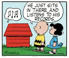 Schulz, Charlie Brown comic, snoopy, Charlie Brown, snoopy listening to music, Record Store Day, Snoopy Comics, Music Machine, Snoopy Pictures, Pop Culture Art, Charlie Brown And Snoopy, Peanuts Gang, Vintage Vinyl Records, Record Store