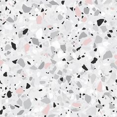 an abstract background with black, white and pink shapes on it's surface is shown