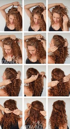 😀amá tus rizos Curly Hair Dos, Curly Hair Braids, Curly Wedding Hair, Curly Hair Updo, Medium Curly Hair Styles, Curly Hair Styles Easy, Hairdos For Curly Hair, Natural Curls Hairstyles, Penteado Cabelo Curto